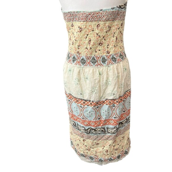 beau bois Boho lined halter maxi dress tiered hippie Y2K S/M - Picture 7 of 15